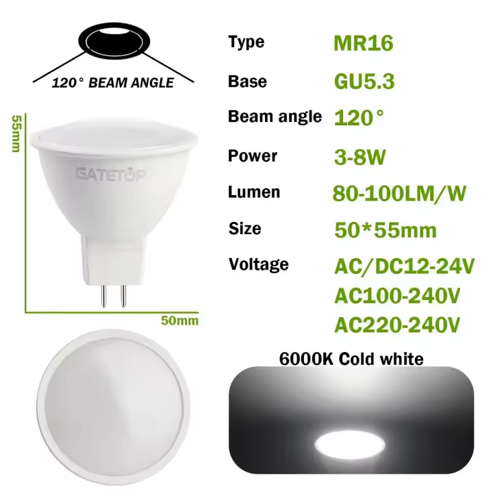 Bombillas LED de dirección para el hogar Reemplazo de 50W bombillas halógenas - 1