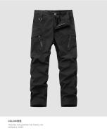 Nuevos pantalones casuales sueltos elásticos de trabajo de pierna recta para hombres 2215 - details 1