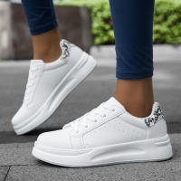 Zapatillas deportivas informales para mujer, zapatos planos a la moda, transpirables, cómodos y ligeros, antideslizantes, regalo - details 5