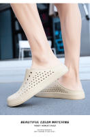Sandalias para Mujer con Agujeros Estilo Coreano Transpirable Ideal para Ocio al Aire Libre, Playa, Paseo, Zapatillas Frescas, Suela Gruesa, Suela Suave - details 7