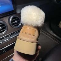 Nuevas botas de nieve con entresuela integrada de piel con plataforma y cremallera frontal para mujer - details 5