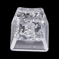 Resin Backlit Keycap nical Keyboard DIY OEM Profile R4 Height Transparent Sier Foil for Key Cap - details 2