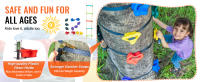 SucceBuy Kit de escalada de árboles Ninja, soportes de escalada, correas de trinquete y escalera de escalada, ideal para niños y adultos, rocas de escalada coloridas para juegos de guerreros Ninja al aire libre - details 4