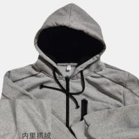 Conjunto deportivo informal para hombre, Sudadera con capucha y pantalones de cintura elástica, 2 piezas - details 6