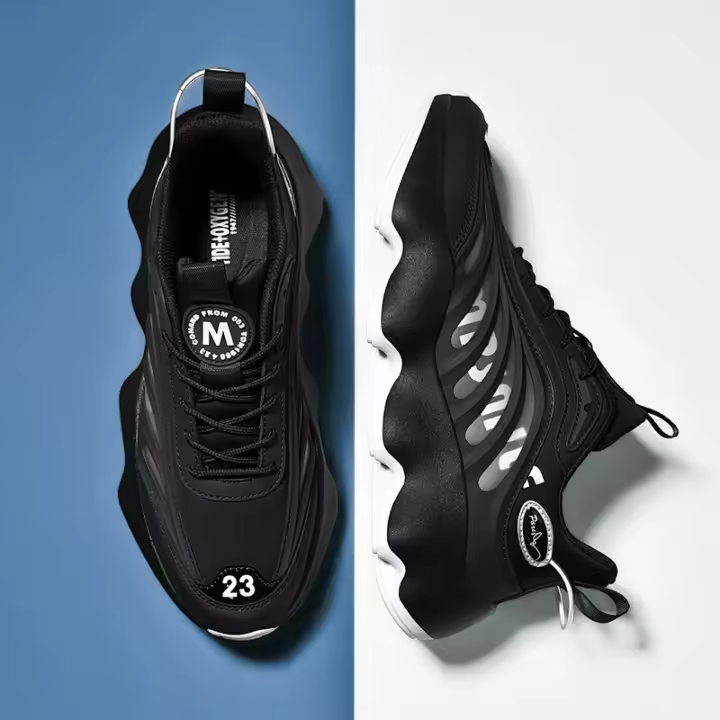 Zapatillas Deportivas para Hombres Zapatos de Lujo Transpirables con Suela de Cuero - 1