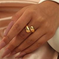 Anillo abierto con diseño de gota de agua, joyería de dedo de estilo Simple para regalo de fiesta informal diario - details 5
