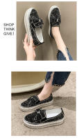 Zapatillas para Mujer de Tamaño Grande Primavera 2025 Suela Gruesa con Cordón de Diamantes de Imitación Estilo Coreano Casual para Estudiantes - details 2