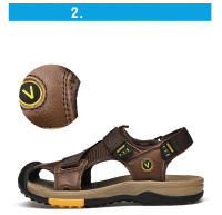 Casual Men Outdoor Sandals Summer Breathable Flat Sole Beach Shoes Comfort Soft Walking Hiking Sandals Athletic Male Shoes 2024 - details 6