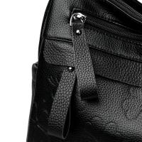 Bolso de mano de piel de vaca y cuero para mujer, bolso de gran capacidad, bolso de hombro con patrón impreso Retro, bolso cruzado femenino, nuevo - details 13