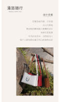 Commuter Underarm Bolso para mujer Bolso de piel de vaca de hombro de moda versátil Bolso bandolera - details 1