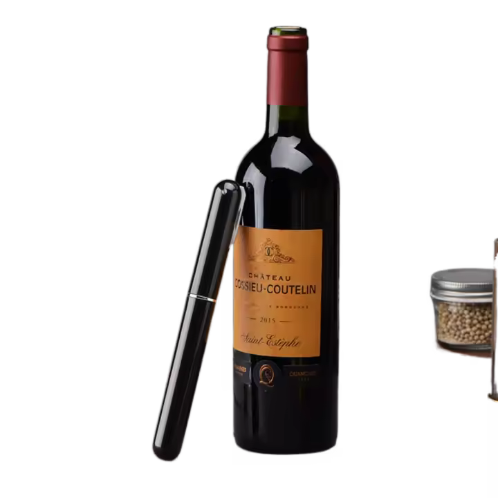 Herramienta para amantes del vino, abridor de corchos, bomba de presión de aire, cortador de papel de aluminio, abridor de botellas de vino, sacacorchos, removedor de vino, abridor de vino - 1