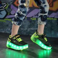 Patines para niños con luces LED intermitentes ajustables para niñas y niños, carga USB para ambas ruedas - details 7