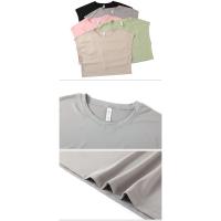 Camiseta de Yoga de Verano Top Casual con Secado Rápido Ropa Suelta y Transpirable de Manga Corta para Mujer Ideal para Correr al Aire Libre - details 21
