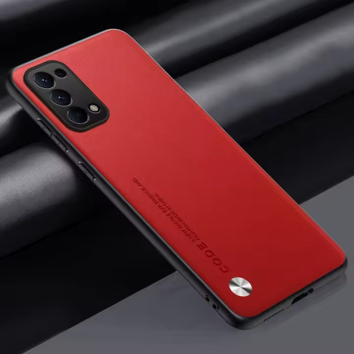Funda de lujo de cuero PU para OPPO A54, A74 5G, A94 4G, F19 Pro Plus Protección de silicona - 1