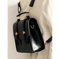 Mochila de estilo británico para mujer, nueva moda multifuncional para mujer, mochila simple con textura de hombro, bolso de estilo universitario - details 4