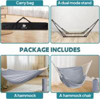 Hamaca y Silla de Algodón Anyoo Portátil Soporte Plegable para Uso Interior y Exterior - details 26