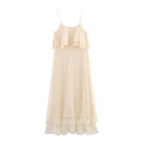Adorable Vestido Largo Estilo Francés 2025 con Volantes y Tela Calada, Nueva Llegada de Verano, Ropa de Mujer - details 2