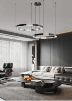 Colgante de Lámpara de Hierro Redondo de Lujo Moderno Ideal para Sala de Estar, Cocina, Dormitorio - details 15