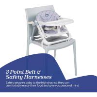 Silla Infantil Conversible de Trona Portátil, Ajustable, Evolutiva, Cierre Compacto y Bandeja Extraíble Perritos Negro - details 10