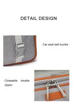 Bolso cruzado para perros y gatos, mochila de hombro multiusos, Color sólido - details 9