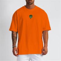 Mens Loose Oversized Short Sleeve T-shirt Mesh Dropped Shoulder Sportswear Fitness T Shirt Summer Gym Clothing Bodybuilding Tees - details 7