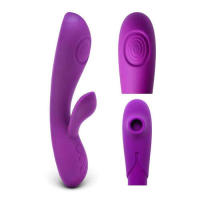 Vibrador de doble golpe de alta frecuencia para punto G femenino, masajeador para adultos transfronterizo Popular, vibradores de palo AV, estimulador de clítoris con succión de solapa, palo de masaje de doble cabeza - details 6