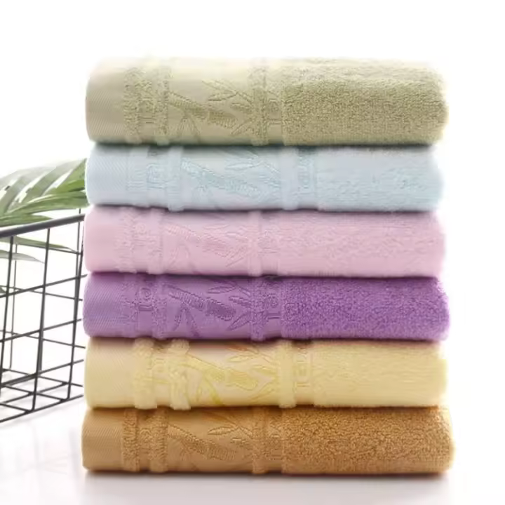 La toalla de fibra de bambú es muy absorbente, no se cae fácilmente el cabello, suave que la toalla de algodón puro para lavar el carbón de bambú - 1