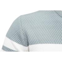 Nueva Suéter De Otoño Para Hombre Con Cuello Redondo Y Mangas Largas Patchwork Caliente Y Delgado Moda Casual Ropa De Hombre - details 10