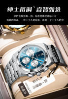 Nuevo reloj multifuncional para hombre de la marca suiza, reloj de cuarzo luminoso e impermeable. - details 10