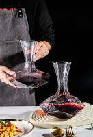 Botella irregular, dispensador de botella de 1450 ml, aireador de vino de vidrio, tarro de espejo, decoración de bar, cristalería artística, regalos - details 2