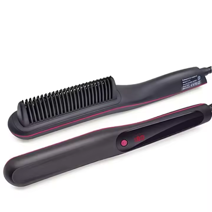 Peine Profesional para Alisar el Cabello Plancha de Hierro Plano de Calentamiento Rápido - 1