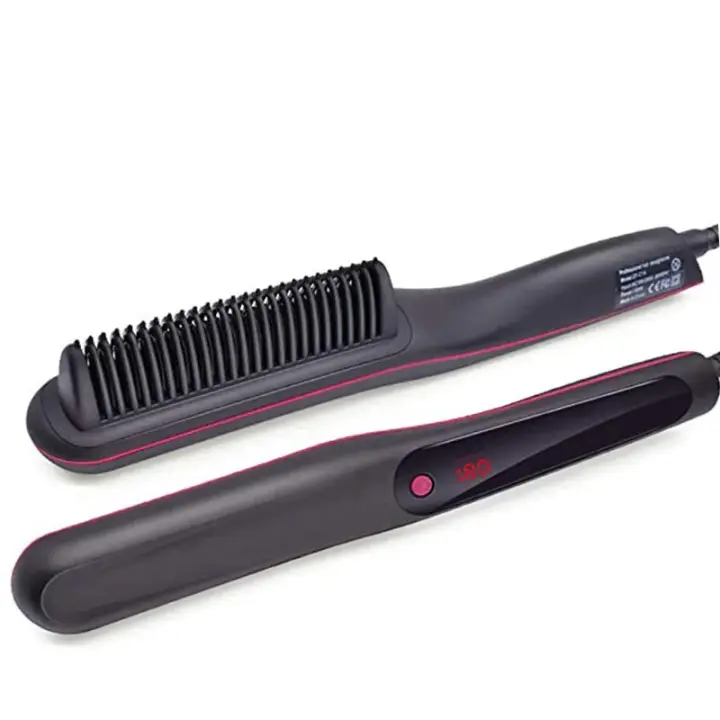 Peine Profesional para Alisar el Cabello Plancha de Hierro Plano de Calentamiento Rápido - 1