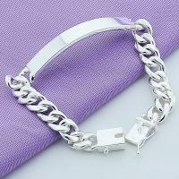 Andara-pulsera de plata de ley para hombre, brazalete lateral, regalos de joyería - details 8