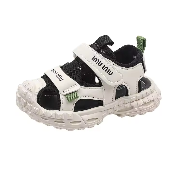 Sandalias deportivas de malla transpirable para niños, zapatos de marco para niñas, nuevos zapatos de trazabilidad de cabeza de bolsa anti-retracción para niños - 1