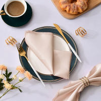 Pañuelos de Comedor de Sátin Suave 100Pcs Cuadrados 30x30cm para Bodas y Fiestas - details 7