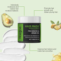 HOEGOA Nut Protein Repair hidrata y cuida el cabello, nutre la mascarilla hidratante y suave para el cabello. - details 4
