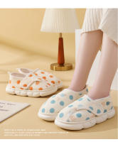 Nuevos zapatos de confinamiento con velcro, pantuflas de algodón posparto para interiores con suela blanda para maternidad - details 13