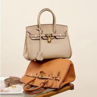 Bolso de hombro de cuero para Mujer, Bolso Kelly, Lychee Platinum, versáthil, para Niños Gift, accesorios para la moda - details 4