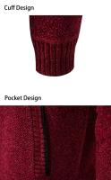 Cárdigans de otoño e invierno, suéteres con cuello levantado para hombre, suéteres de chenilla, prendas de vestir exteriores, ropa de hombre - details 17