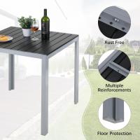 Mesa de Bistró de Café para Exteriores y Interiores Hecha de Aluminio Resistente al Rust y a las Condiciones Mesa de Jardín para Comedor con Marco de Metal y Equipación de Plástico - details 10