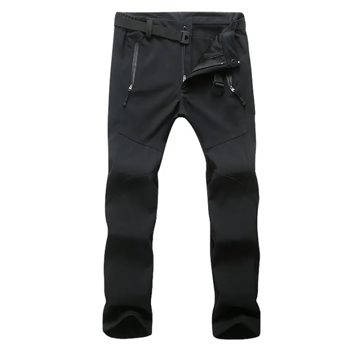 LNGXO Pantalones de Vellón para Mujer Invernal Impermeables Suaves de Carcasa Exterior para Actividades al Aire Libre como Acampar, Ski, Montañismo - 1