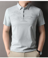 Polo de Moda para Hombres de Verano Cuello Impreso, Manga Corta, Ajuste Suelto - details 0