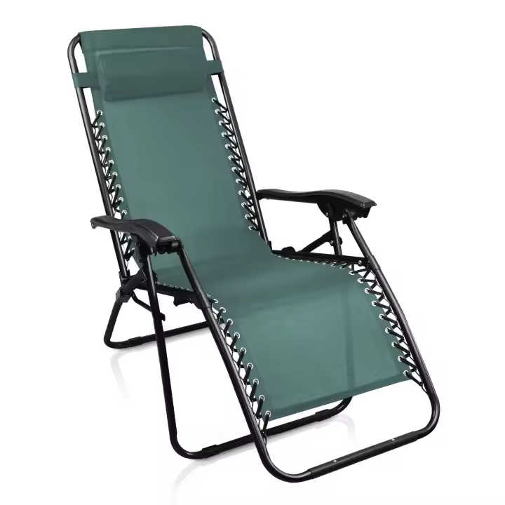 Silla plegable cero gravedad, tumbona ajustable, sillón reclinable con reposacabezas cero gravedad, medida 190x58x30, peso 6 kilos, para playa, jardín, terraza, patio. - 1