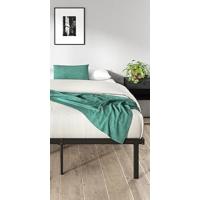 Cama de Metal Plateforma Longitud de 150x200 cm, Altura de 36cm, Almacenamiento de Almacén Bajo de la Cama Negro - details 5