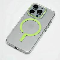 Caja de carga Magsafe de metal plateado titanio Botón fuerte para iPhone 16Pro Max - details 7