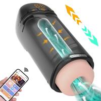 Leten 5 en 1 Copa de Masturbación Eléctrica Masculina Control por App Telescópica Real Oral Vagina Succión Boquilla Juguetes Sexuales para Hombres Adultos - details 9