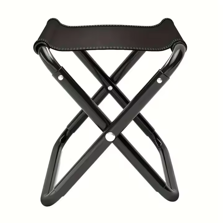 Taburete ultraligero portátil, silla plegable con bolsa de acero inoxidable, adecuada para pesca al aire libre, camping y montañismo - 1