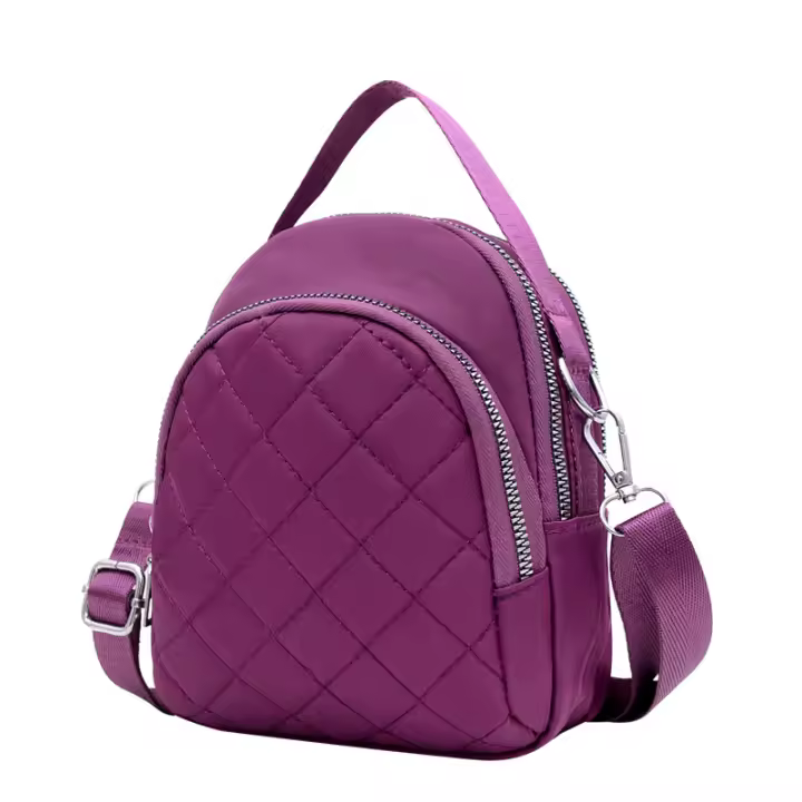 Hilo de bordado rombo para mujer, nuevo bolso de palmo oblicuo de un solo hombro, bolso de tela, computadora, multicapa de moda - 1