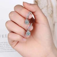 Moissanita HIE de 2 quilates para mujer, diamantes hechos en laboratorio, plata pura, pendientes, joyas exquisitas - details 4