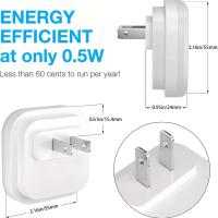 Control de luz inteligente, luz nocturna led cuadrada, 6 unidades - details 5